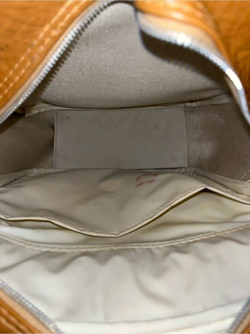 Vintage Leather Crossbody Bag/Carry on bag in Cognac Brown